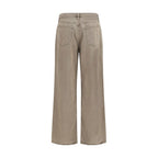 Agolde Brown Cotton Casual Pants