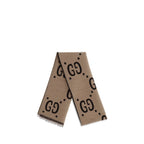 Gucci Brown Silk Scarf