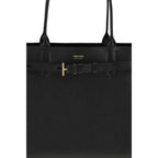 Tom Ford Black Calf Leather Bos Taurus Shoulder Bag