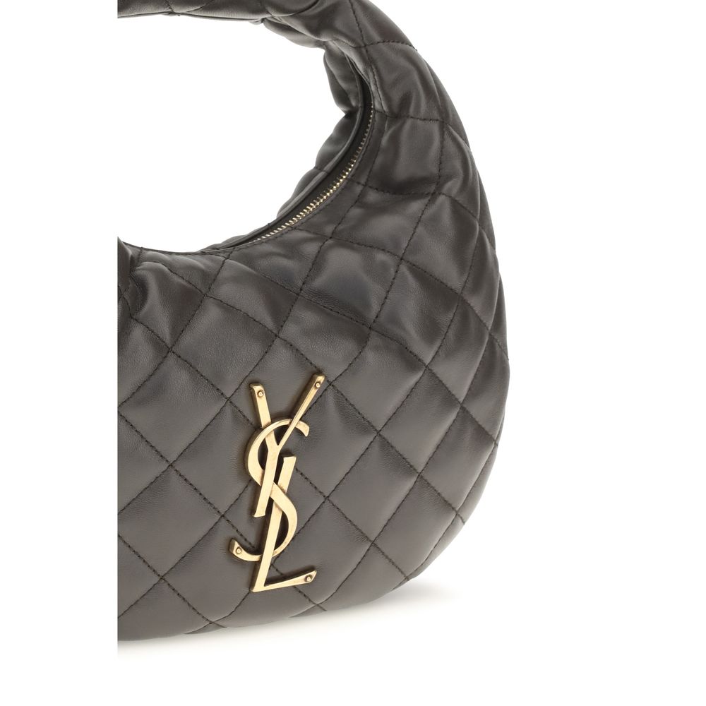 Saint Laurent Gray Lamb Ovis Aries Aries Shoulder Bag