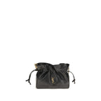 Saint Laurent Black Lamb Ovis Aries Aries Shoulder Bag
