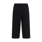 The Row Black Cotton Casual Pants