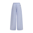 Dolce & Gabbana Blue Cotton Casual Pants