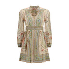 Zimmermann Multicolor Linen Casual Dress