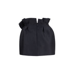 Magda Butrym Black Wool Oves Aries Mini Skirt