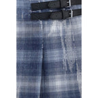 PINKO Blue Polyester Mini Skirt