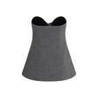 Magda Butrym Gray Wool Oves Aries Corset