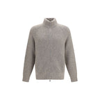 Brunello Cucinelli Gray Cashmere Cardigan