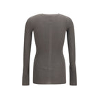 Rick Owens Gray Wool Oves Aries Sweatshirt