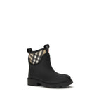Burberry Black Rubber Ankle Boots