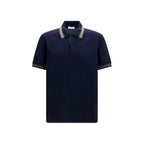 Ferragamo Blue Cotton Polo Shirt