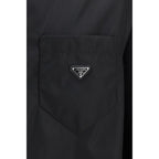 Prada Black Recycled Polyamide Dress Shirt