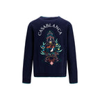 Casablanca Blue Wool Oves Aries Cardigan