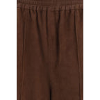Fabiana Filippi Brown Leather Casual Pants