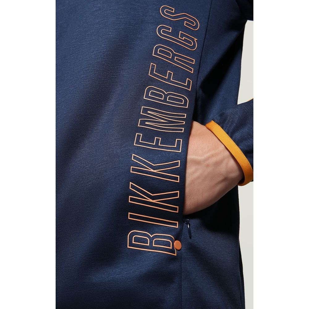 Bikkembergs Blue Cotton Sweatshirt