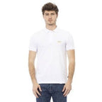 Baldinini Trend White Cotton Polo Shirt
