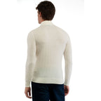 Bikkembergs White Wool Turtleneck