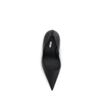 LE SILLA Black Calf Leather Bos Taurus High Heel Pumps