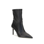 Stuart Weitzman Black Calf Leather Bos Taurus Ankle Boots