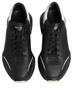 Dolce & Gabbana Black White Daymaster Low Top Sneakers Shoes