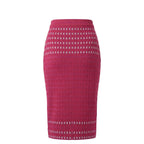 Malo Purple Silk Women Skirt