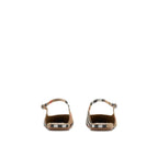 Burberry Brown Fabric Ballet Flats