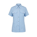 Mr&Mrs Italy Light Blue Cotton Women Shirt