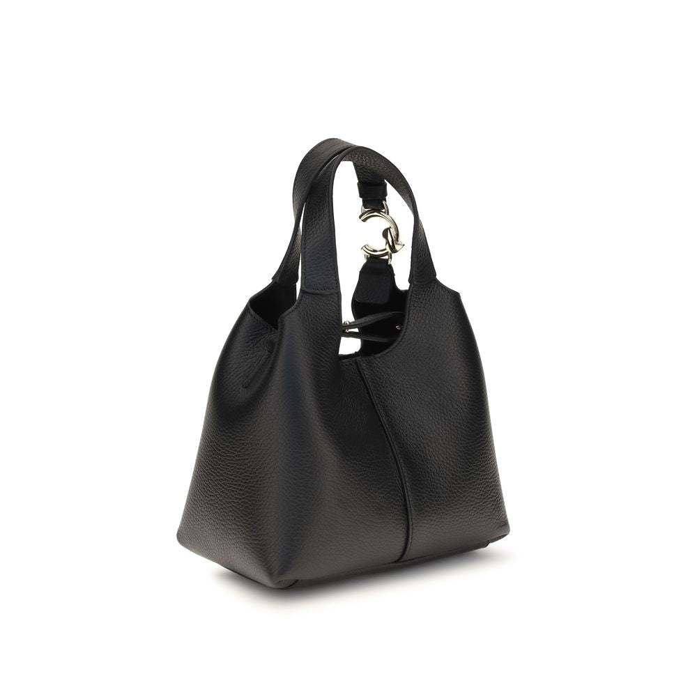 Coccinelle Black Calf Leather Bos Taurus Shoulder Bag