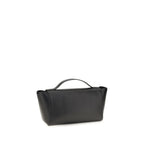 Savette Black Calf Leather Bos Taurus Shoulder Bag