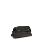 Moschino Black Goatskin Shoulder Bag
