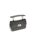 Valentino Garavani Black Lamb Ovis Aries Aries Shoulder Bag