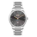 Hugo Boss Gray Stainless Steel Dress Watch