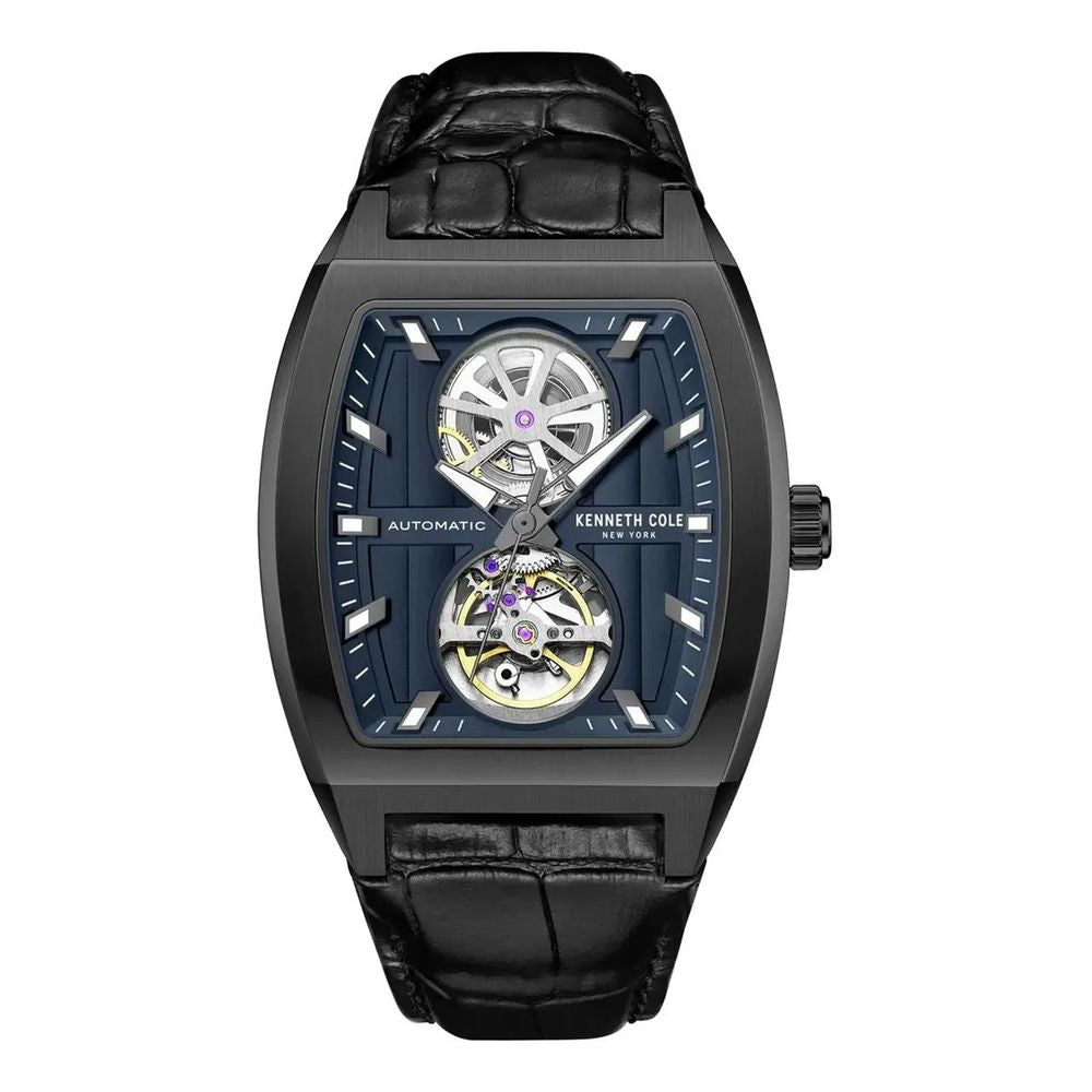 Kenneth Cole Black Leather Dress Watch