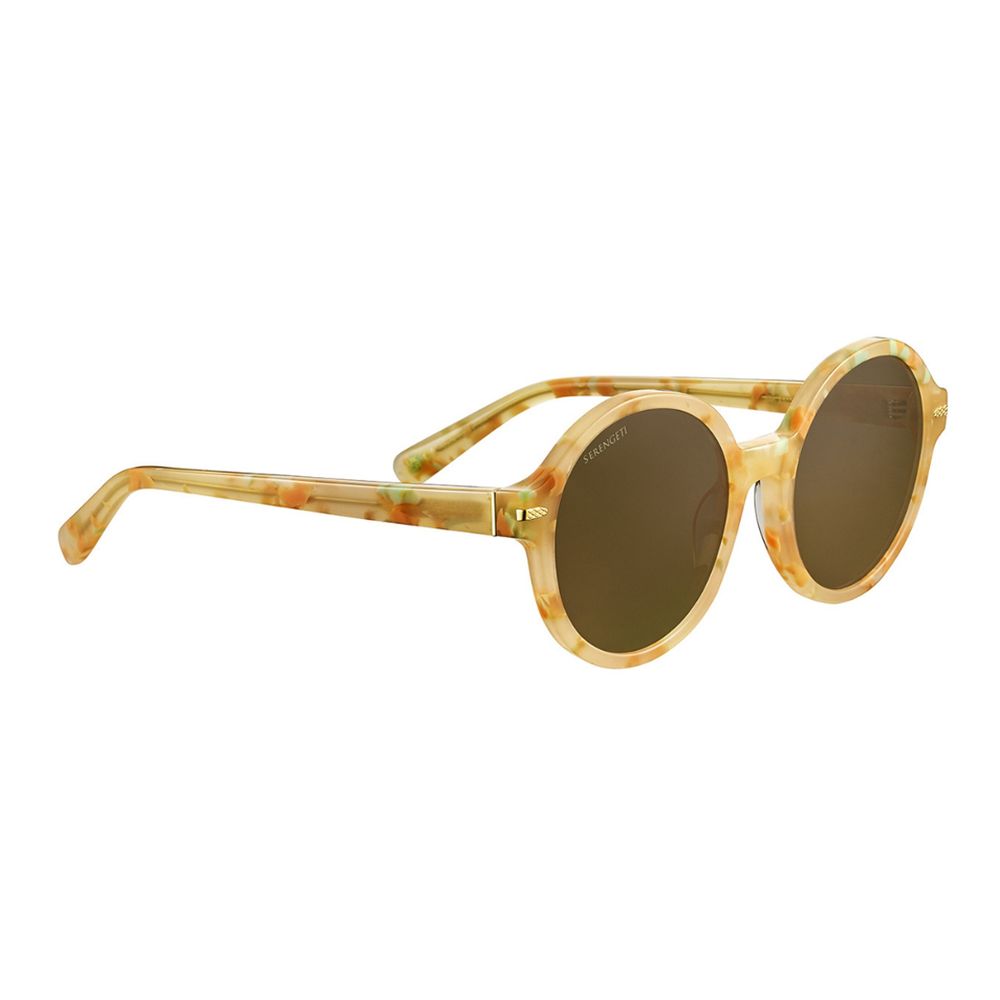 Serengeti Orange Resin Sunglasses