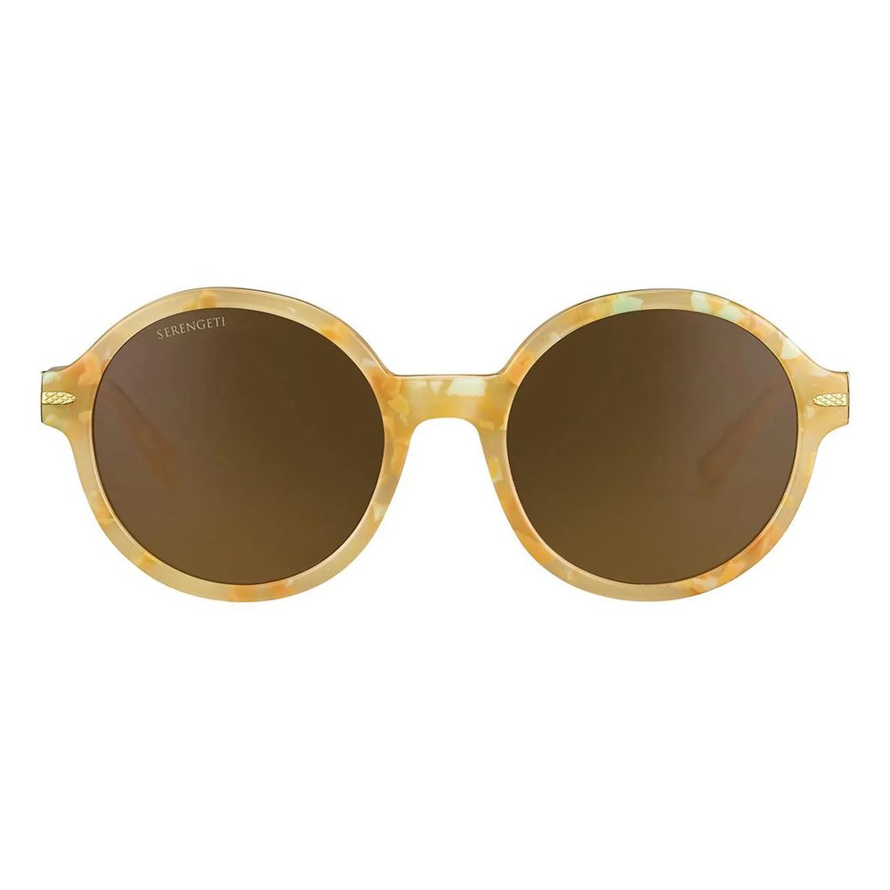Serengeti Orange Resin Sunglasses