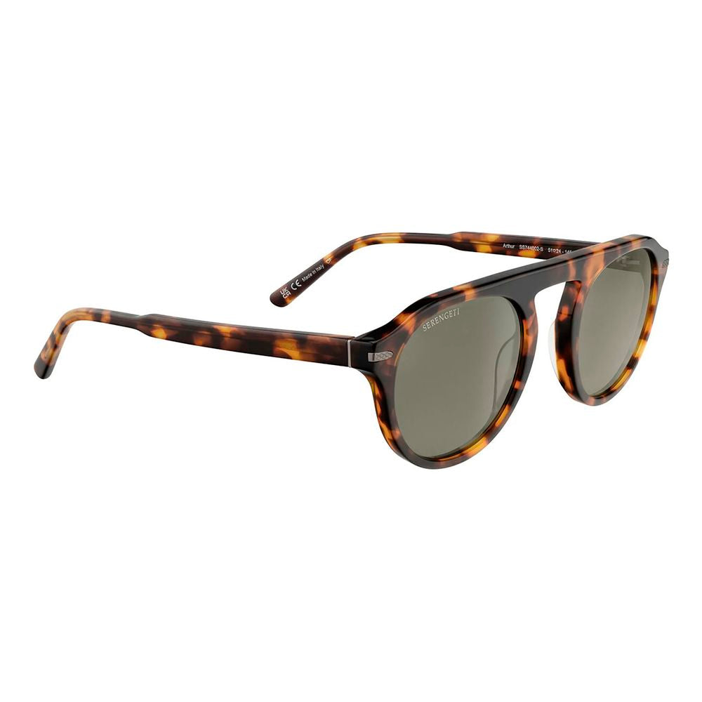 Serengeti Brown Resin Sunglasses
