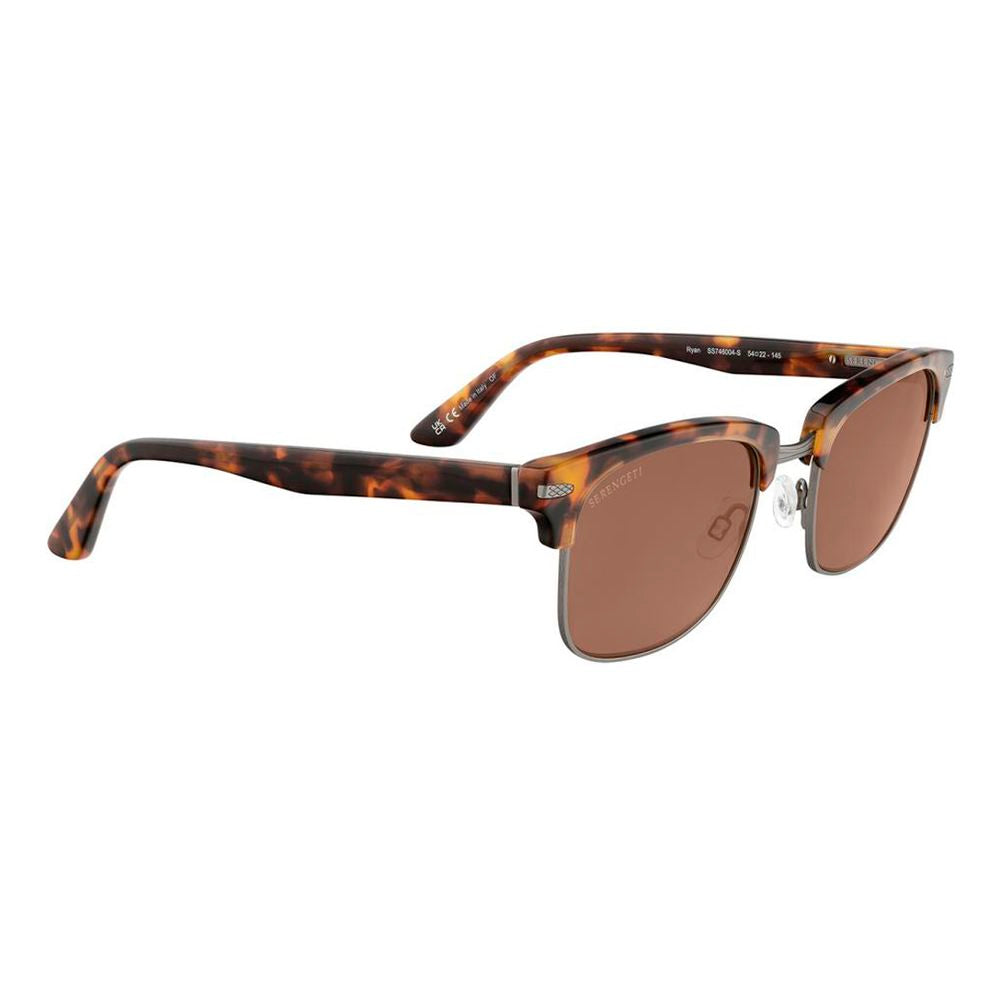 Serengeti Brown Resin Sunglasses