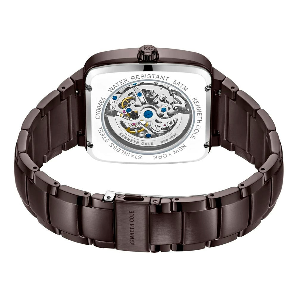 Kenneth Cole Brown Stainless Steel Dress Watch