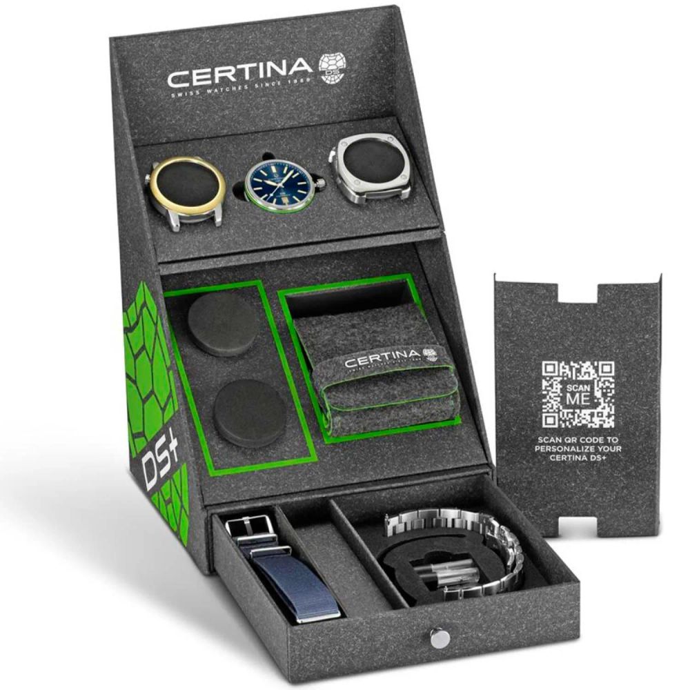 Certina Gray Stainless Steel Bracelet Watch