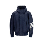 Thom Browne Black Cotton Shell Jacket