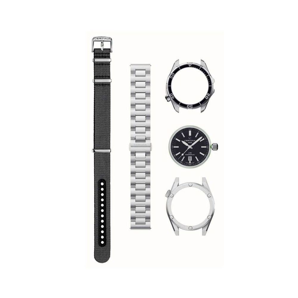 Certina Gray Stainless Steel Dress Watch