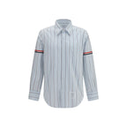 Thom Browne Blue Cotton Dress Shirt