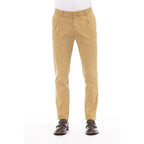 Peserico Beige Cotton Men Pants