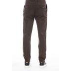 Peserico Brown Cotton Men Pant