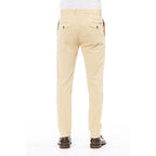 Peserico Beige Cotton Men Pants