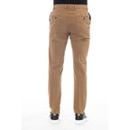 Peserico Beige Cotton Men Pants