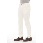 Peserico Beige Cotton Men Pant