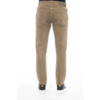 Peserico Green Cotton Men Pant