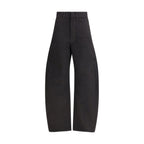 Lemaire Black Cotton Casual Pants