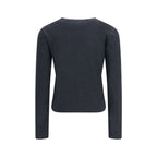 The Row Gray Cotton Cardigan